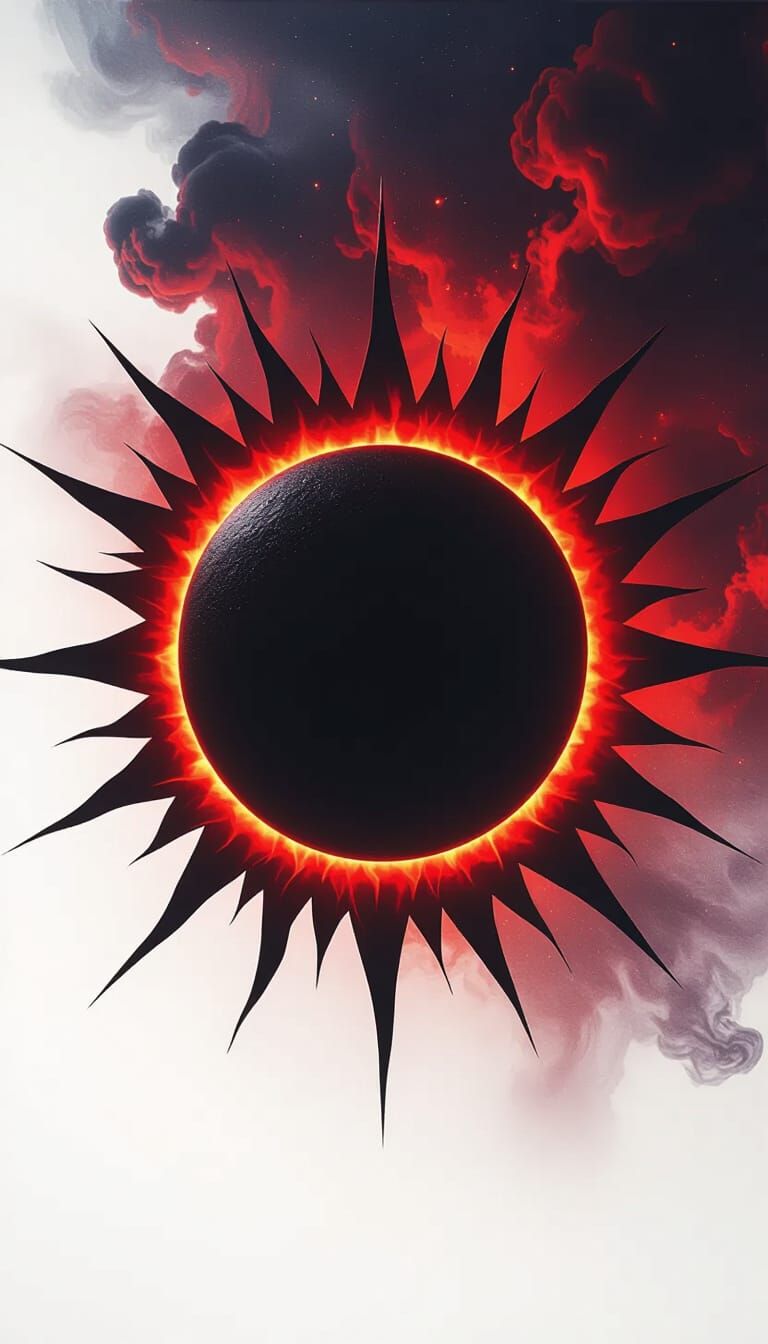 Powerful Black Sun in Cosmic Atmosphere