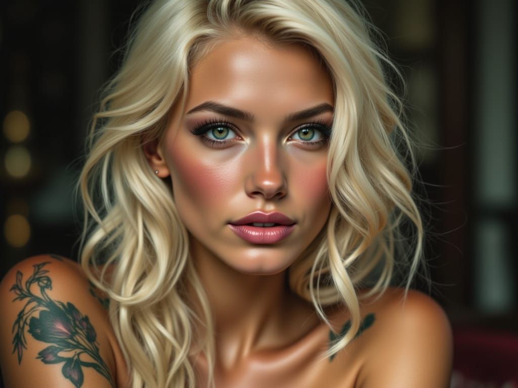 Attractive Woman With Perfect Anatomy In Soft Glow