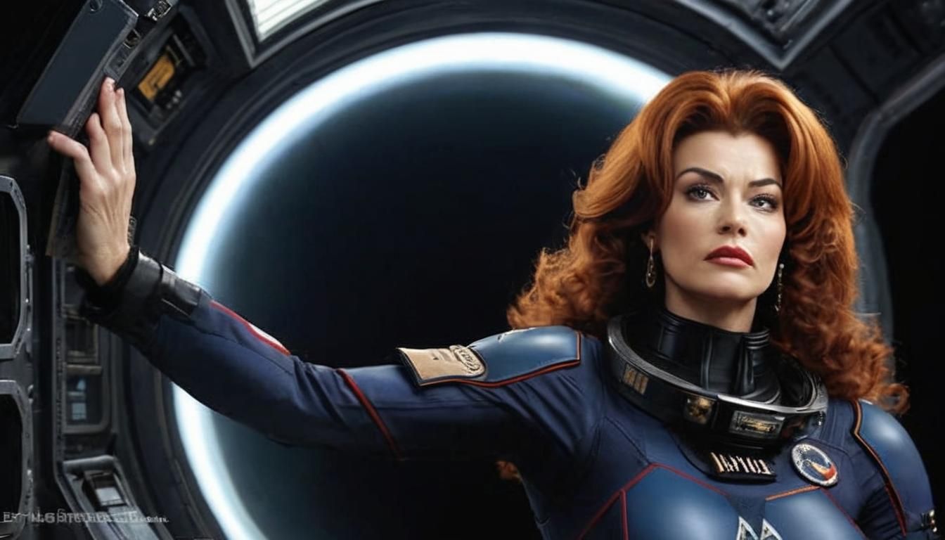 Susan Ivanova Confronts Alien on Babylon 5