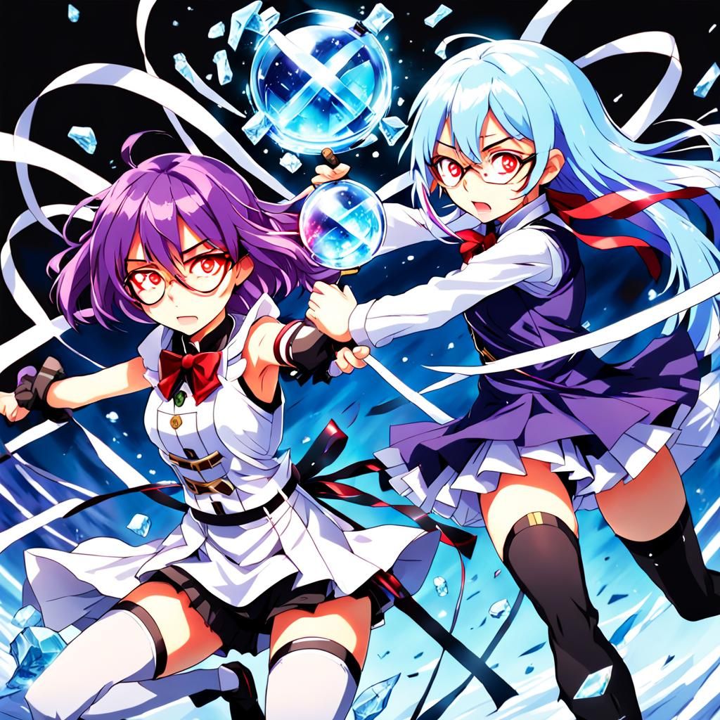 Anime Battle: Ice vs. Dark Ribbons