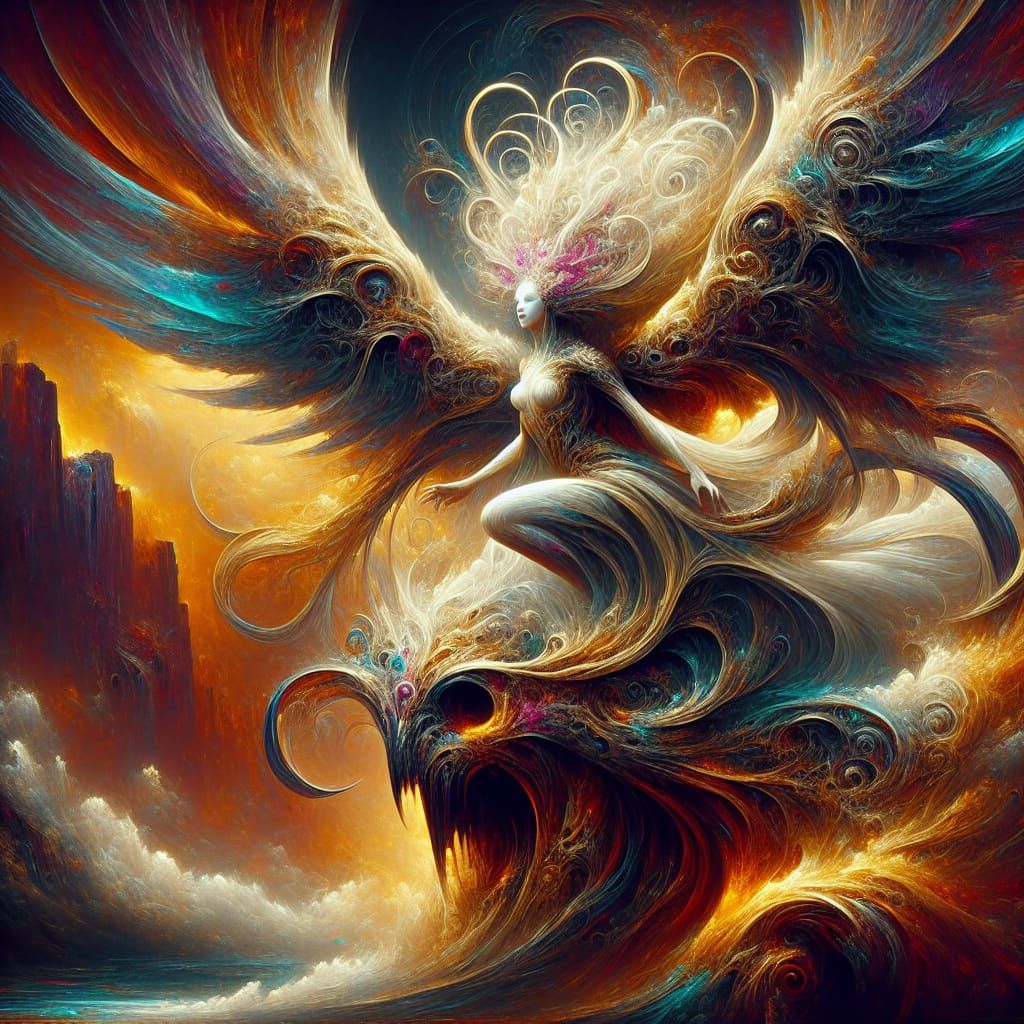 Camael: Angel of Joy in Fantasy Concept Art