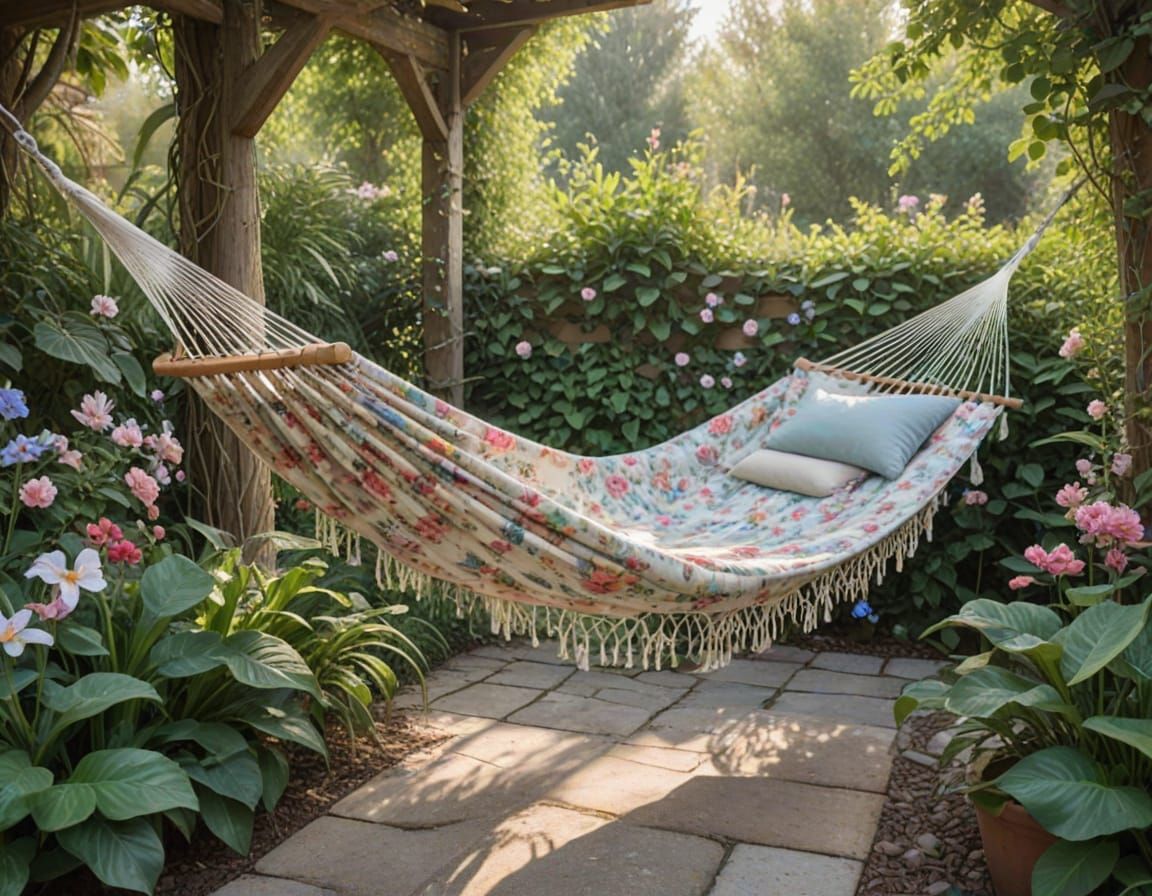 🥈hammock in the garden