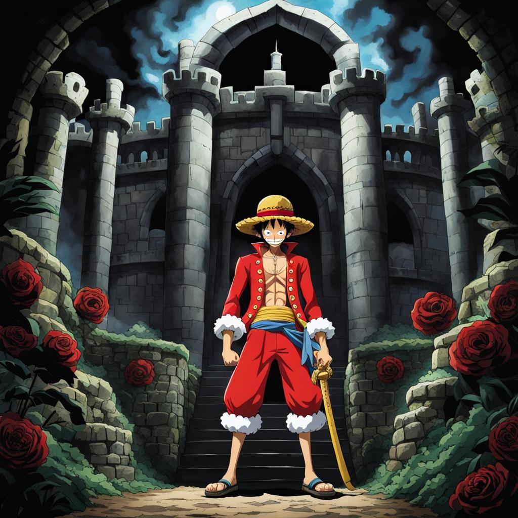Terrifying Brook from One Piece in Haunted Castle