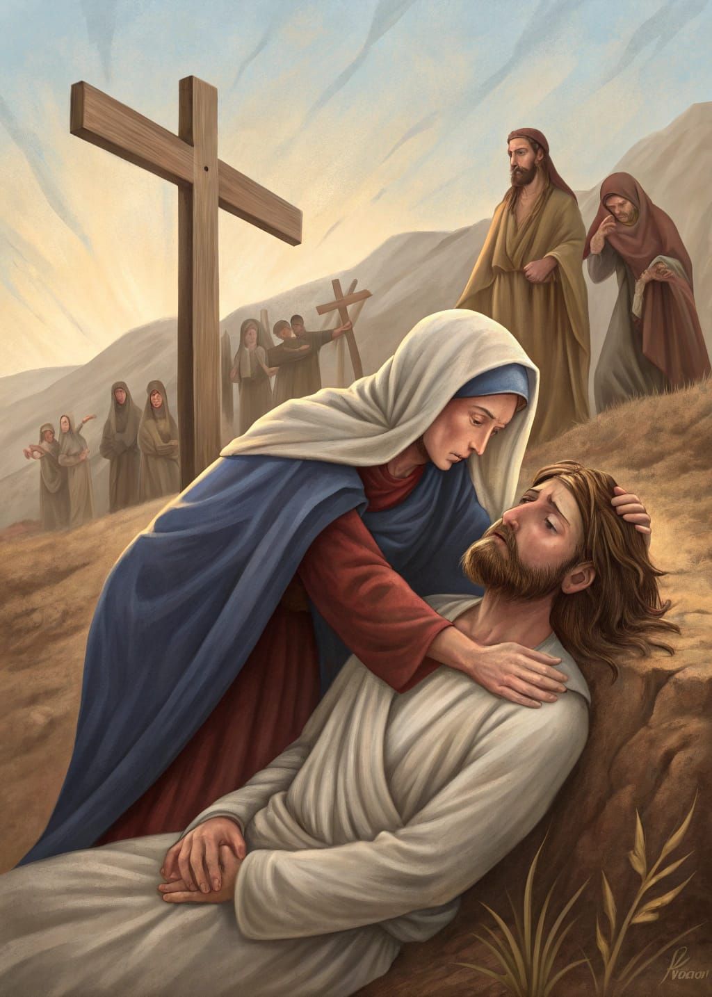 Jesus is Taken Down from the Cross in a Heart-Wrenching Scen...