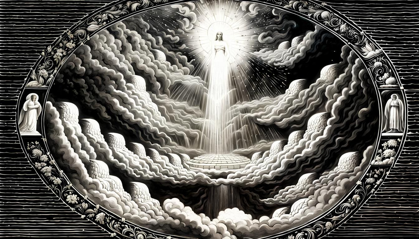 Ethereal Vision of Heaven: A Divine Realm