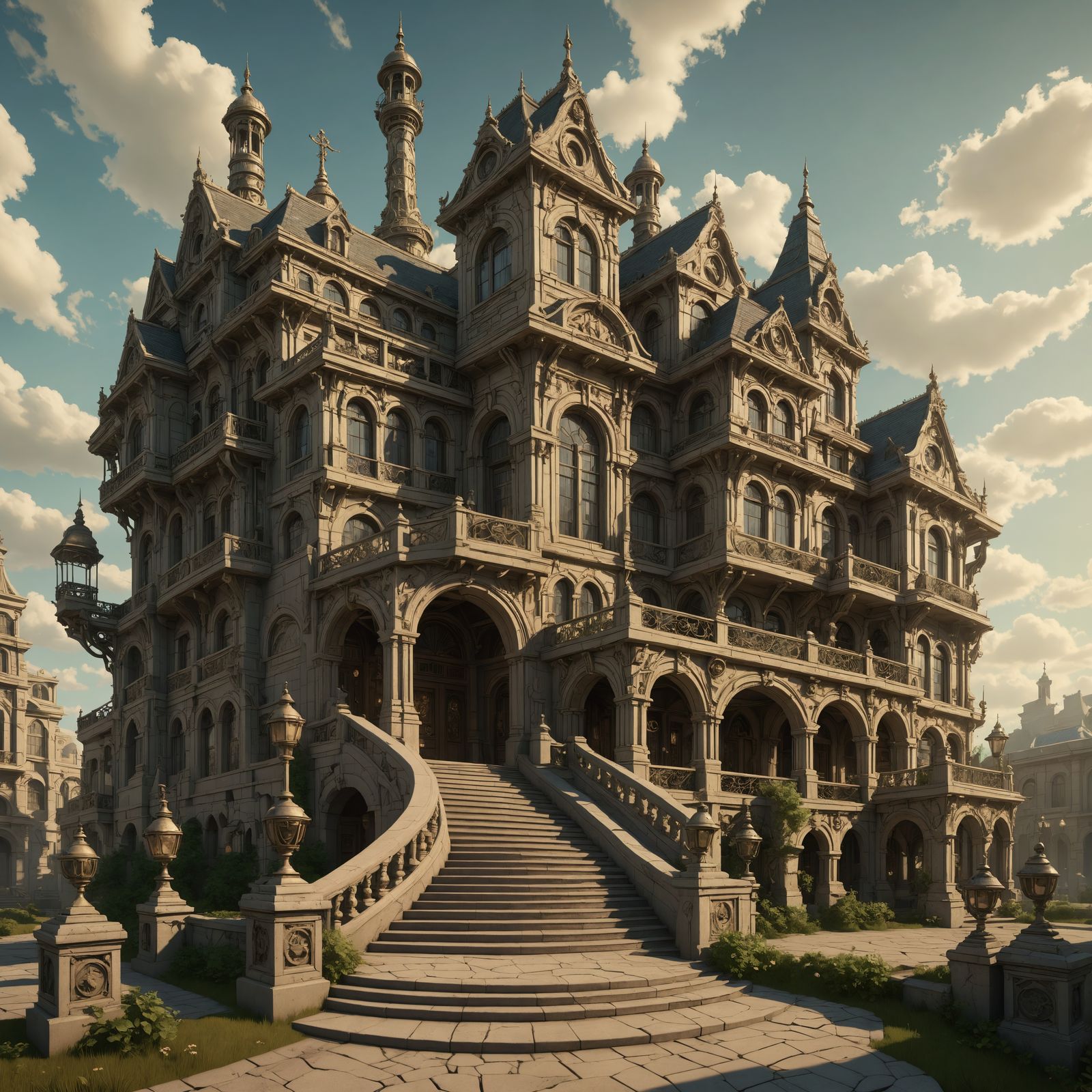 Mechanum, King of the Drotk Army, in Chalk Fantasy Style