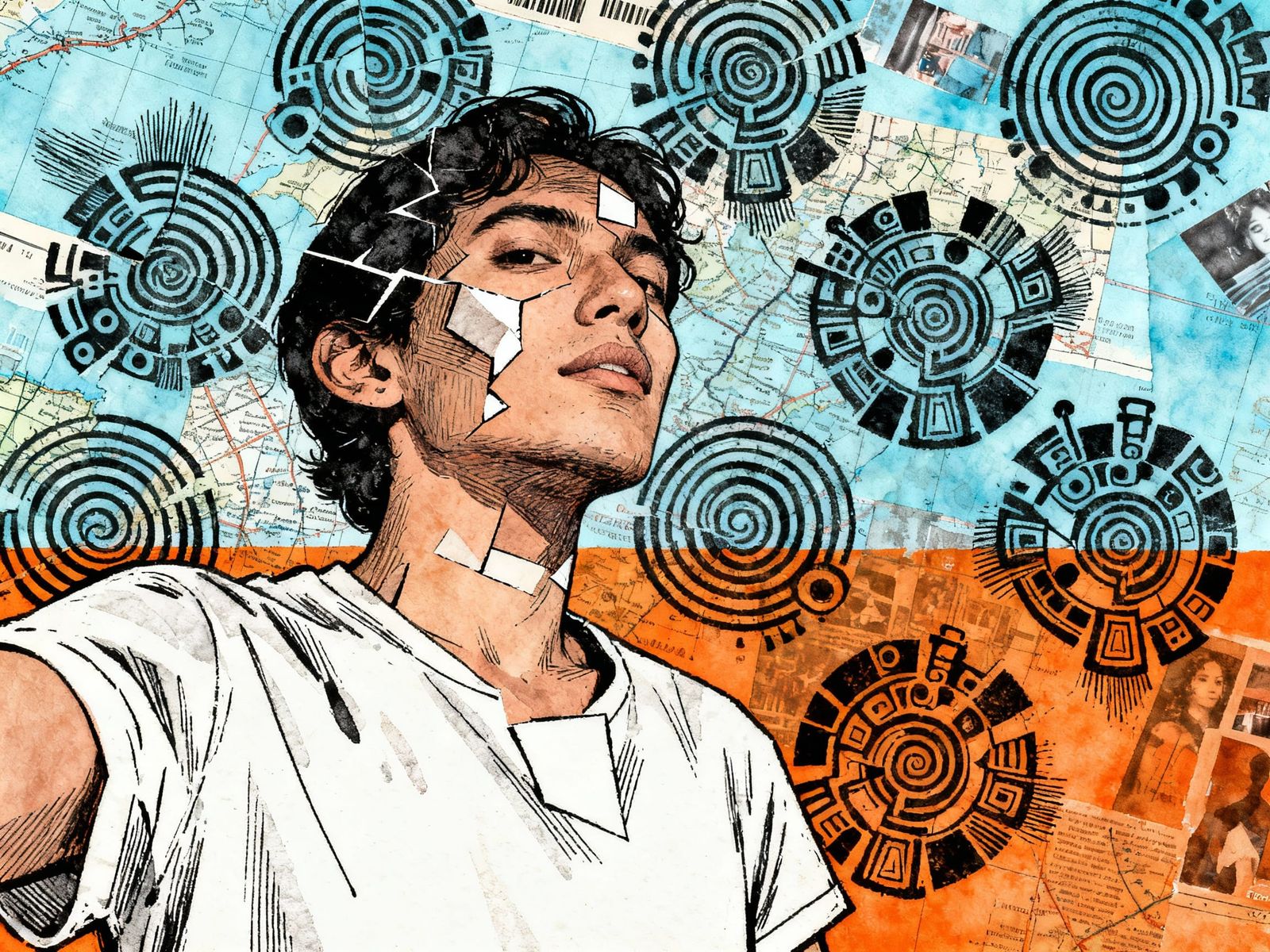 selfie with disappearing world