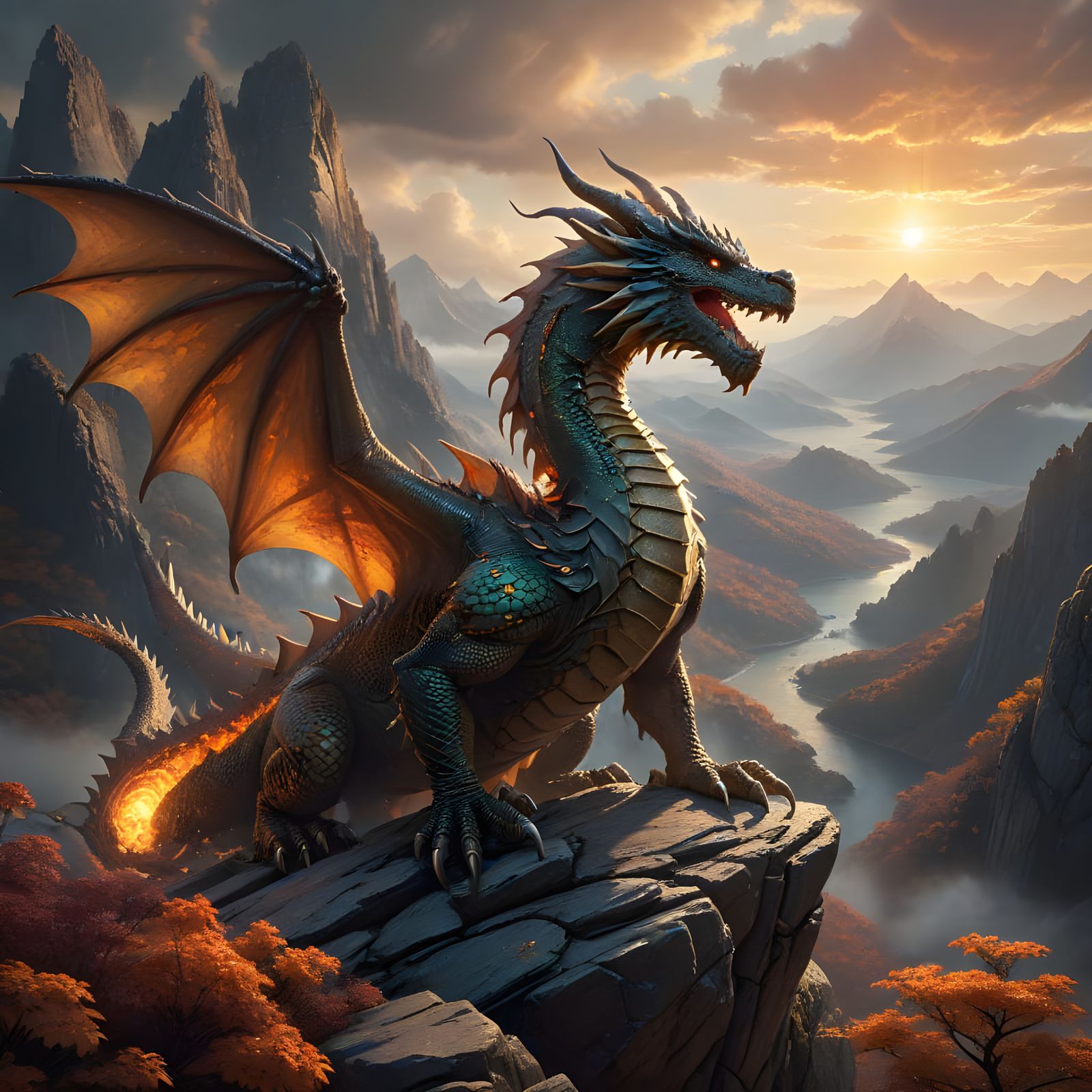 Masterpiece Monday. Fantasy concept art. A majestic, ancient...