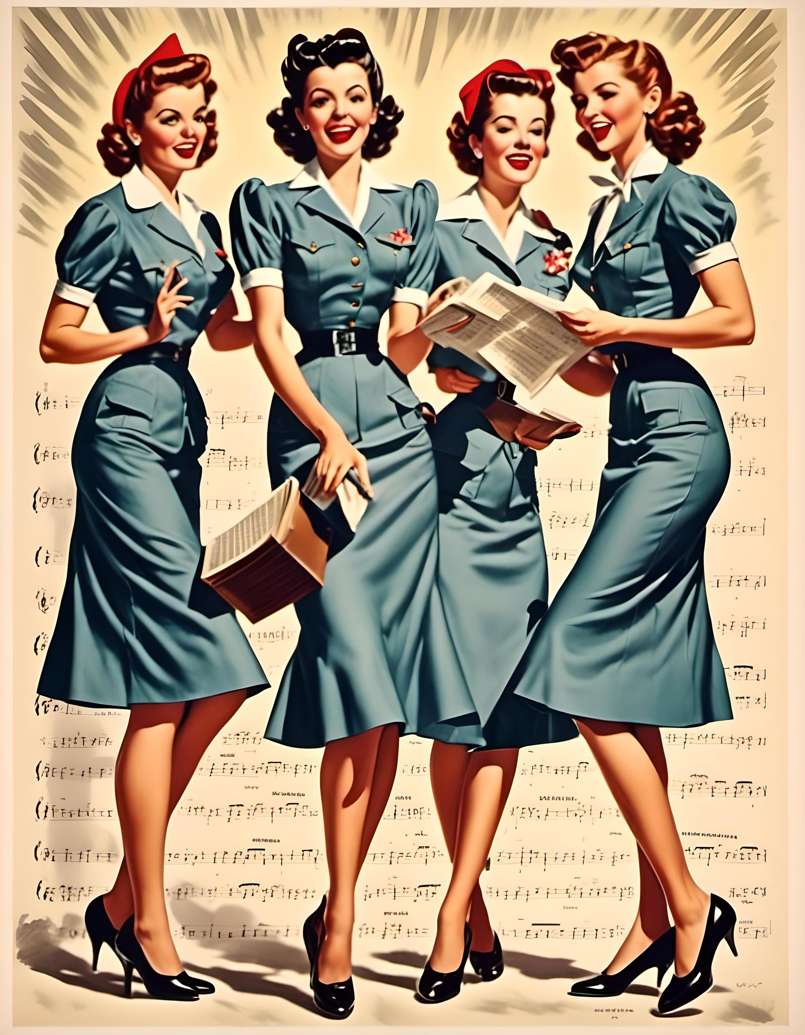 Andrews Sisters Sing Boogie Woogie: WWII Noir