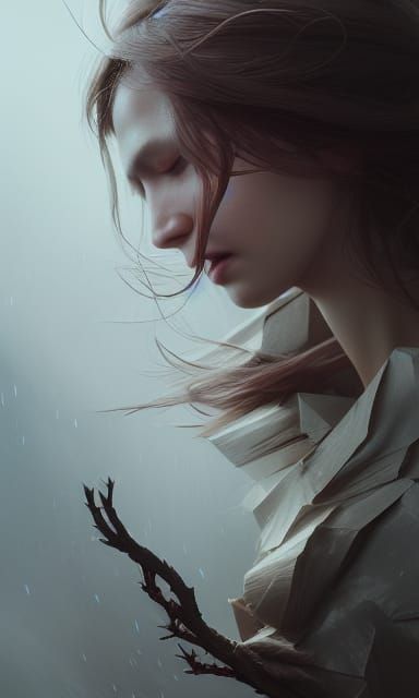 Torn Asunder: Hyperrealistic Digital Art