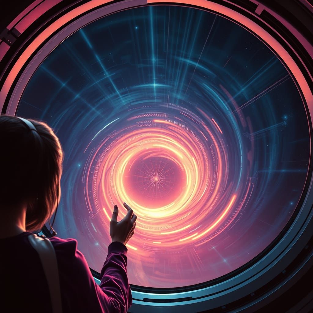 Gravity Well seen from Space Ship