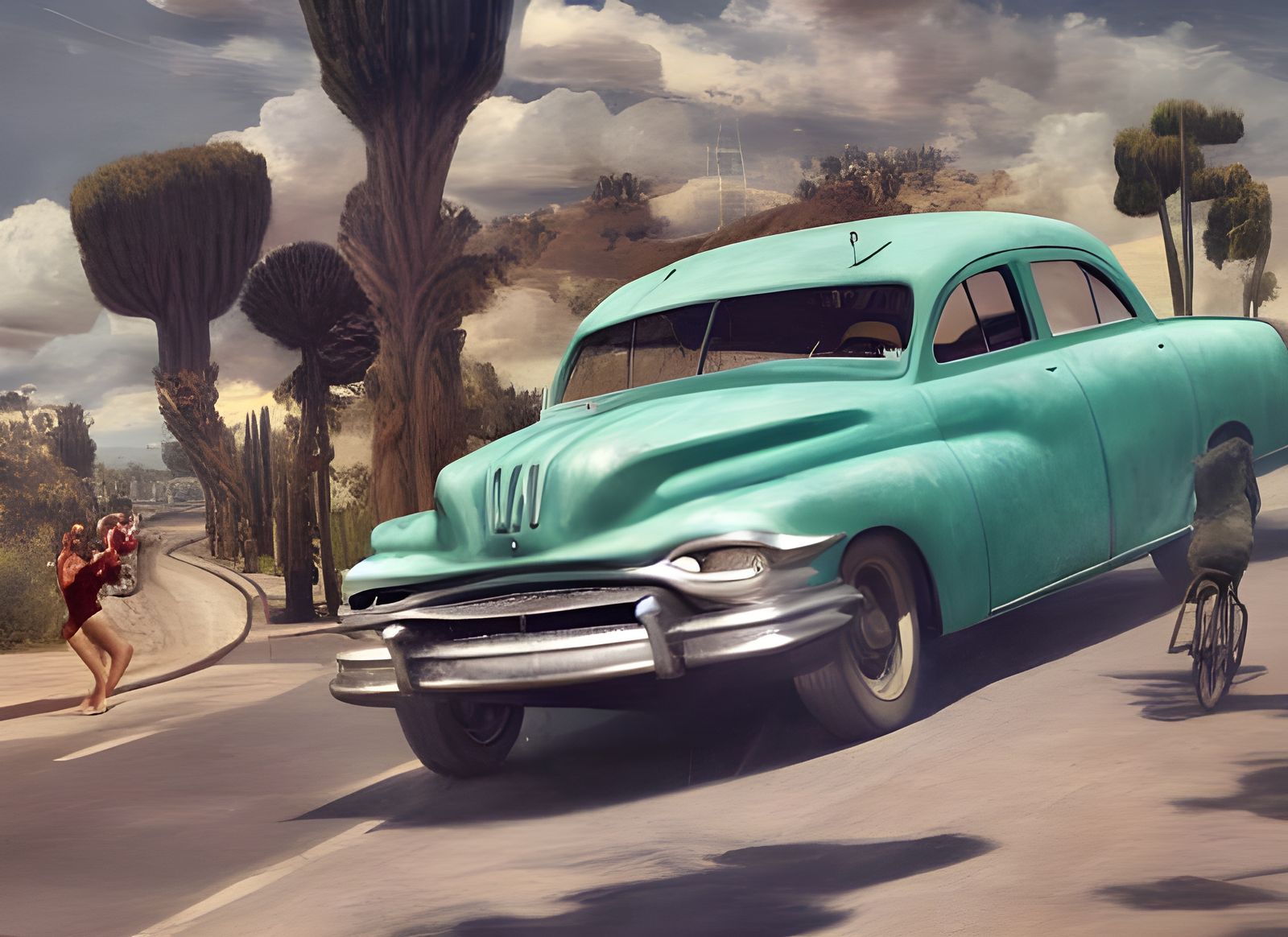 Vintage Pan American Road Race: 1950s Hyperrealism