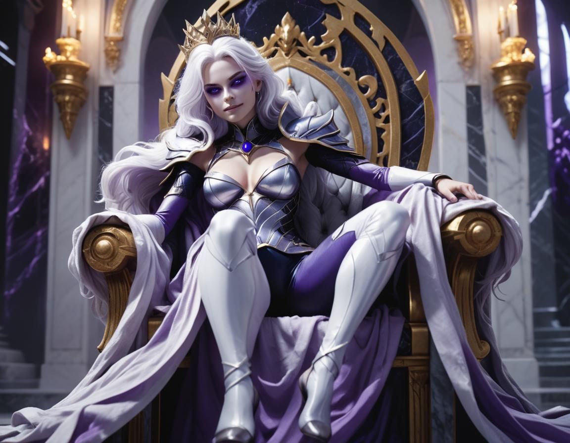 Fantasy Queen Portrait in Digital Art Style