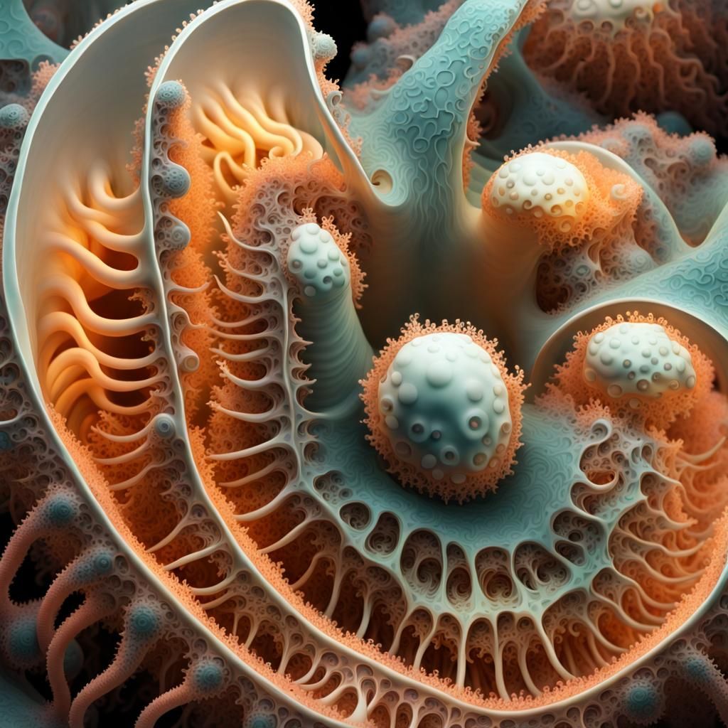 Fractal Mycelium: Entangled Octopus Tentacles