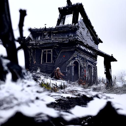 Sinister Abandoned House in Unreal Engine Style