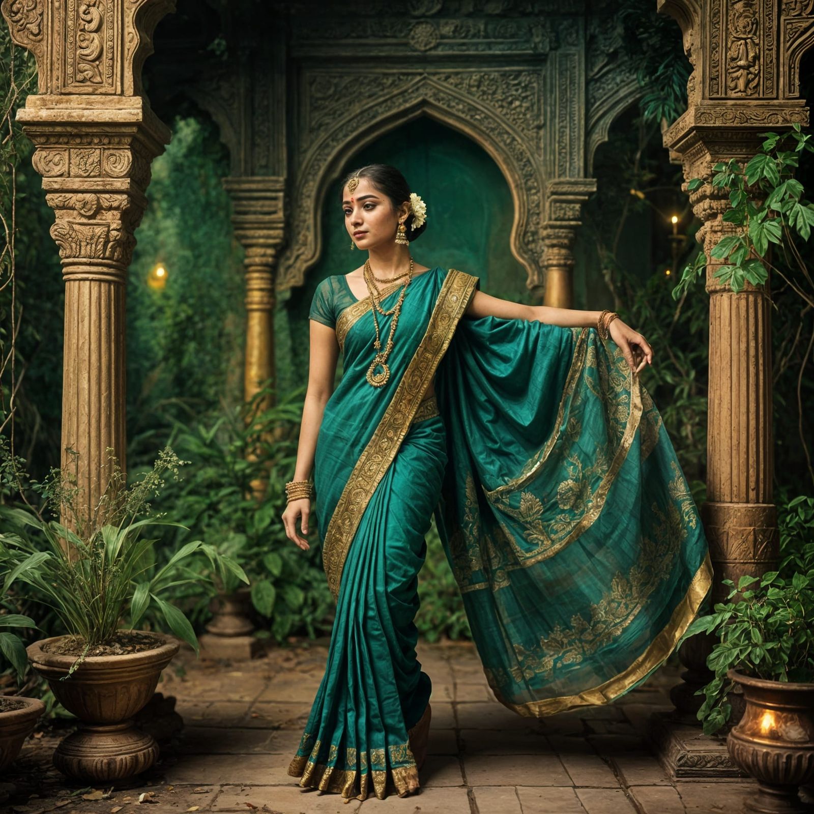 Bharatanatyam in Elegant Indian Classical Dance Style