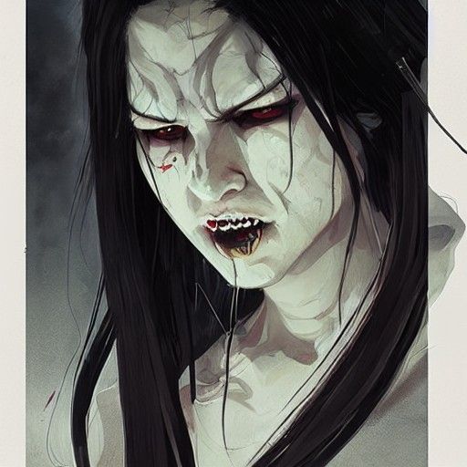 Sinister Futakuchi-onna Illustration