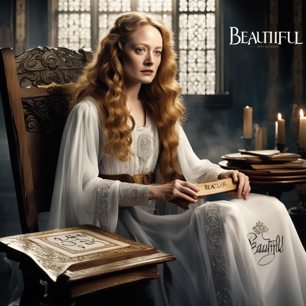 Miranda Otto Holding 'Beautiful' Sign: Fantasy Art
