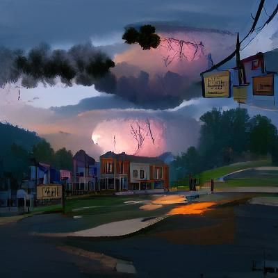 Kentucky Dusk: Thunderstorm Concept Art