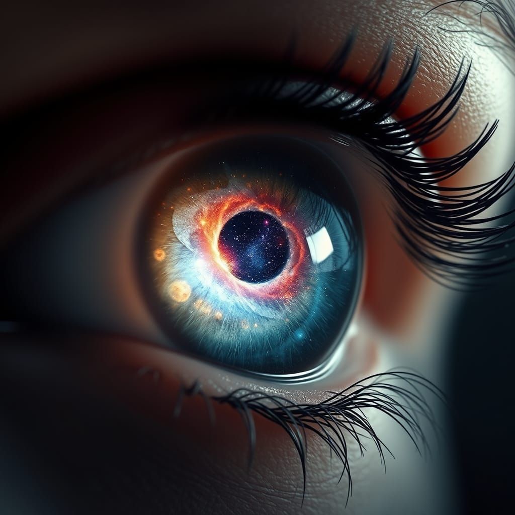 Stunning Digital Galaxy Eye in Epic Cinematic Style