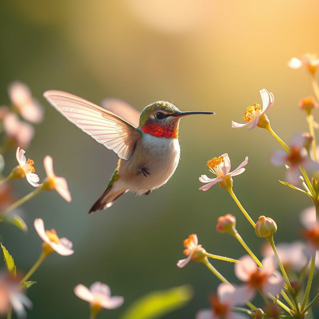 Starlit Hummingbird in Dreamy Glen