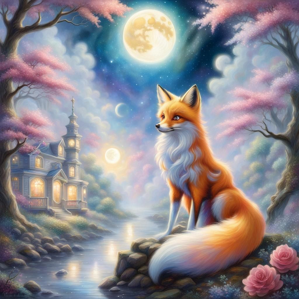 Celestial Fox Inspired by Sailor Moon
