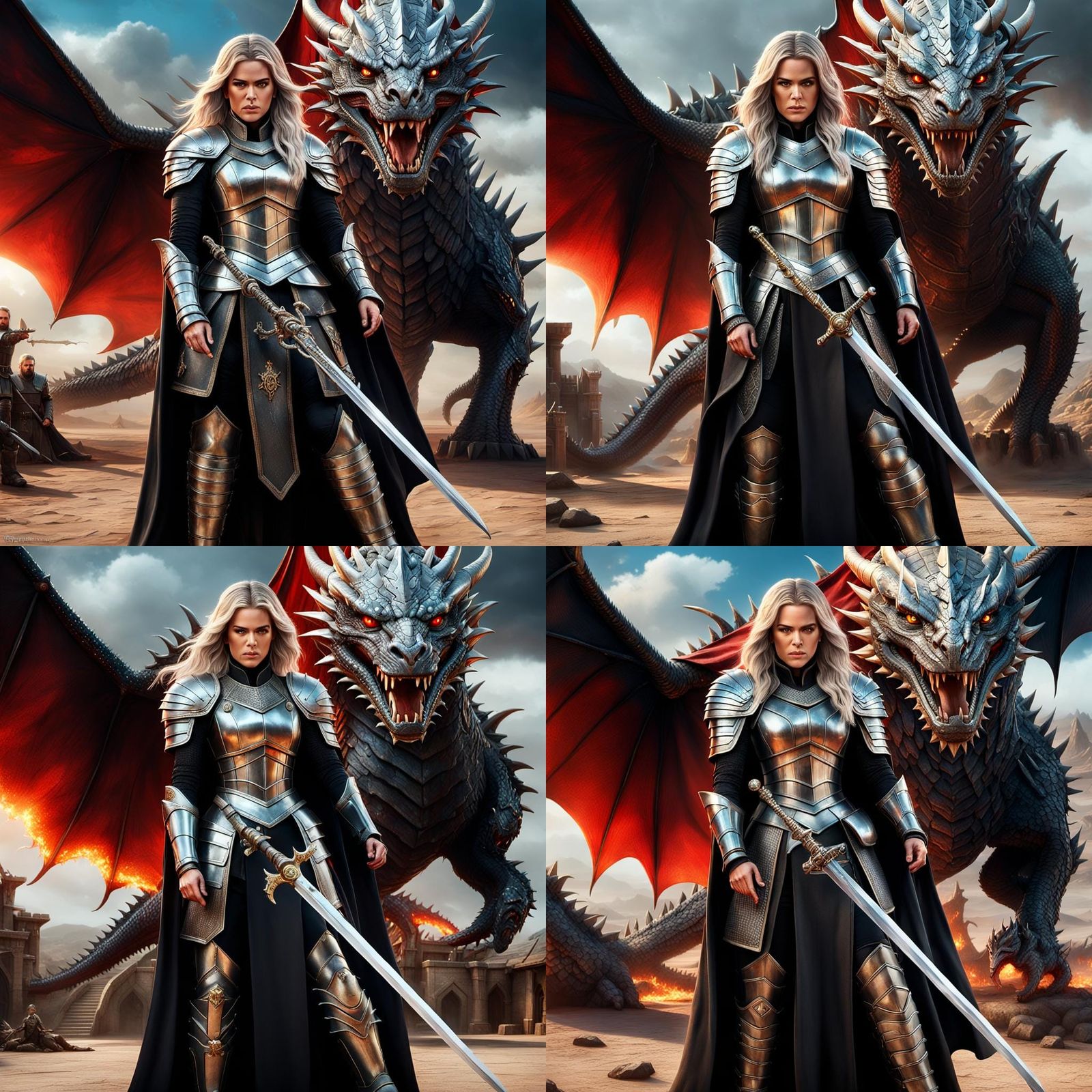 Targaryen Soldier: Cinematic Dark Fantasy Concept Art