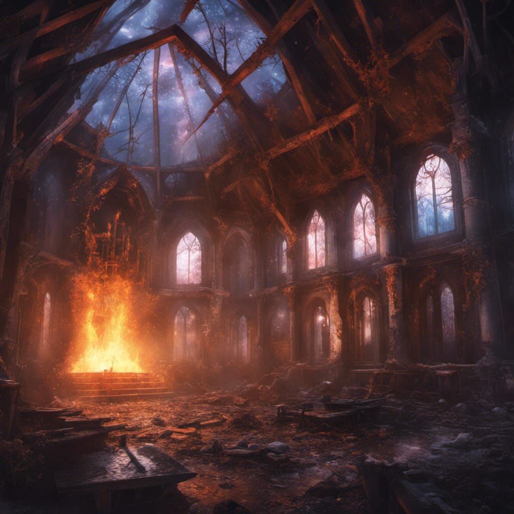 Sunset Shimmer in Abandoned Alaskan Church