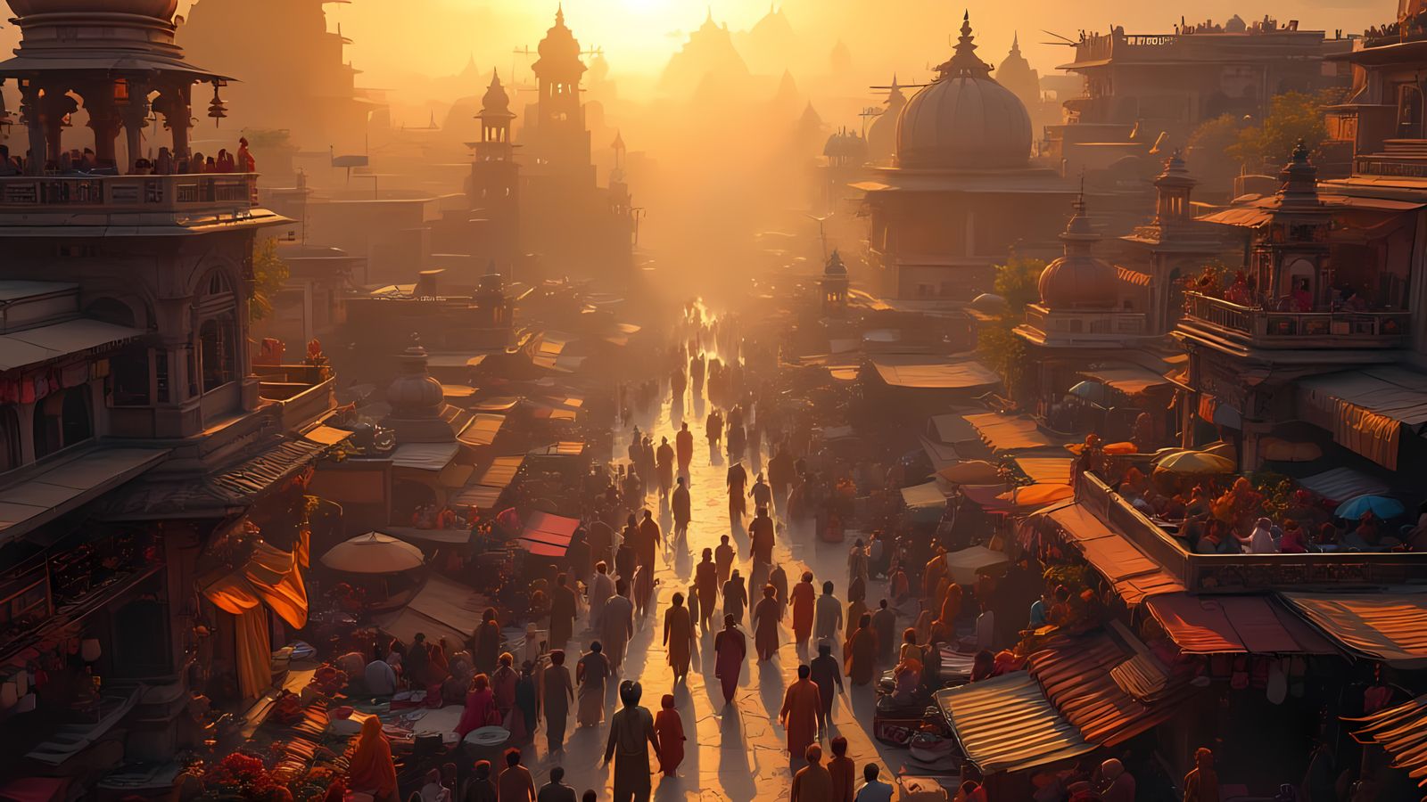 Golden Sunrise Over Alternate-History India