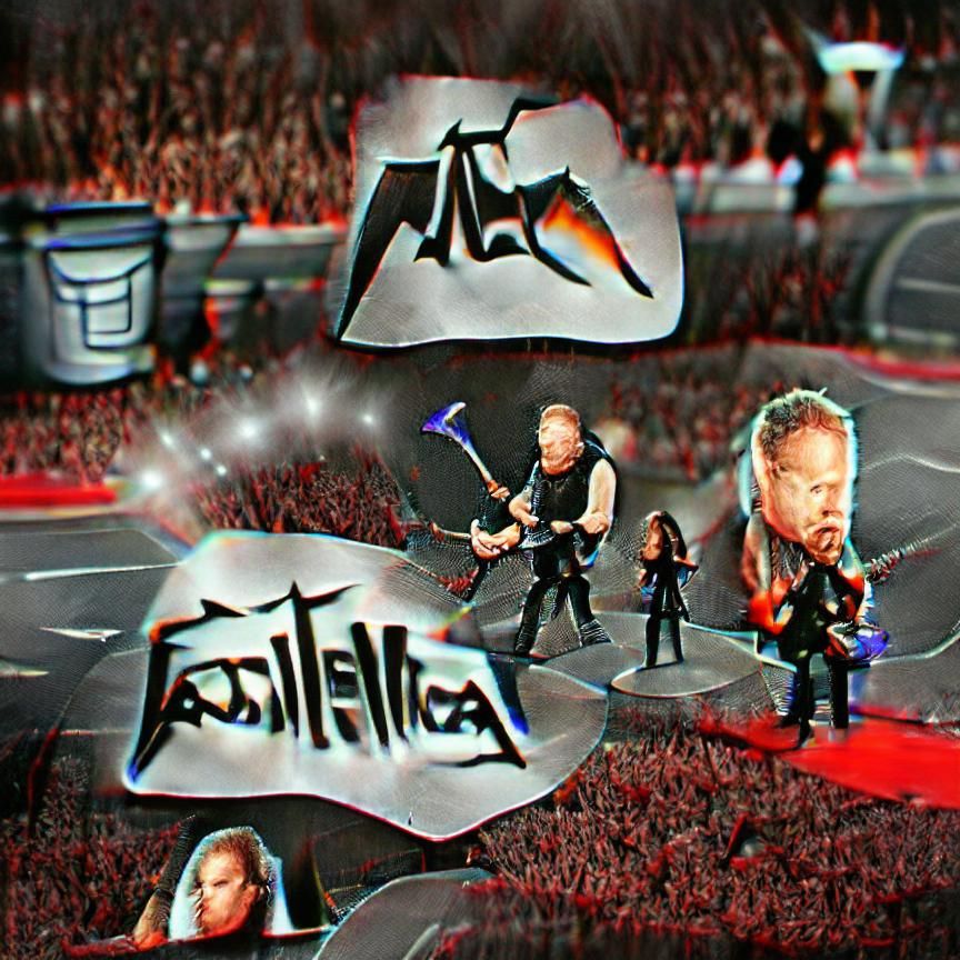 Abstract AI Rendition of Metallica
