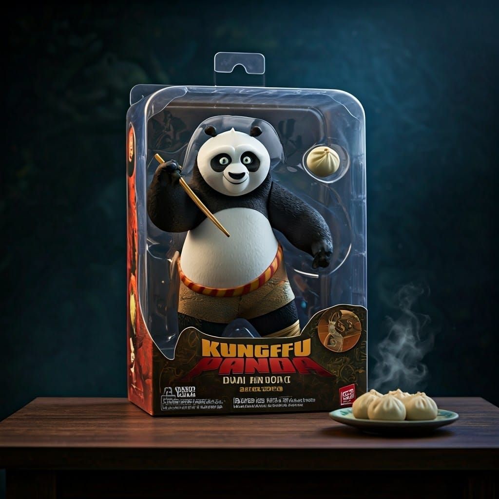 Kungfu Panda Breaks Free from Packaging