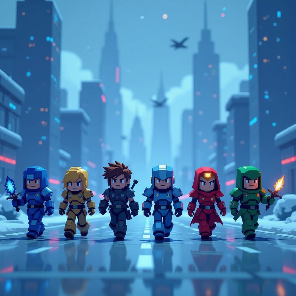 8-Bit Characters in Modern Game World