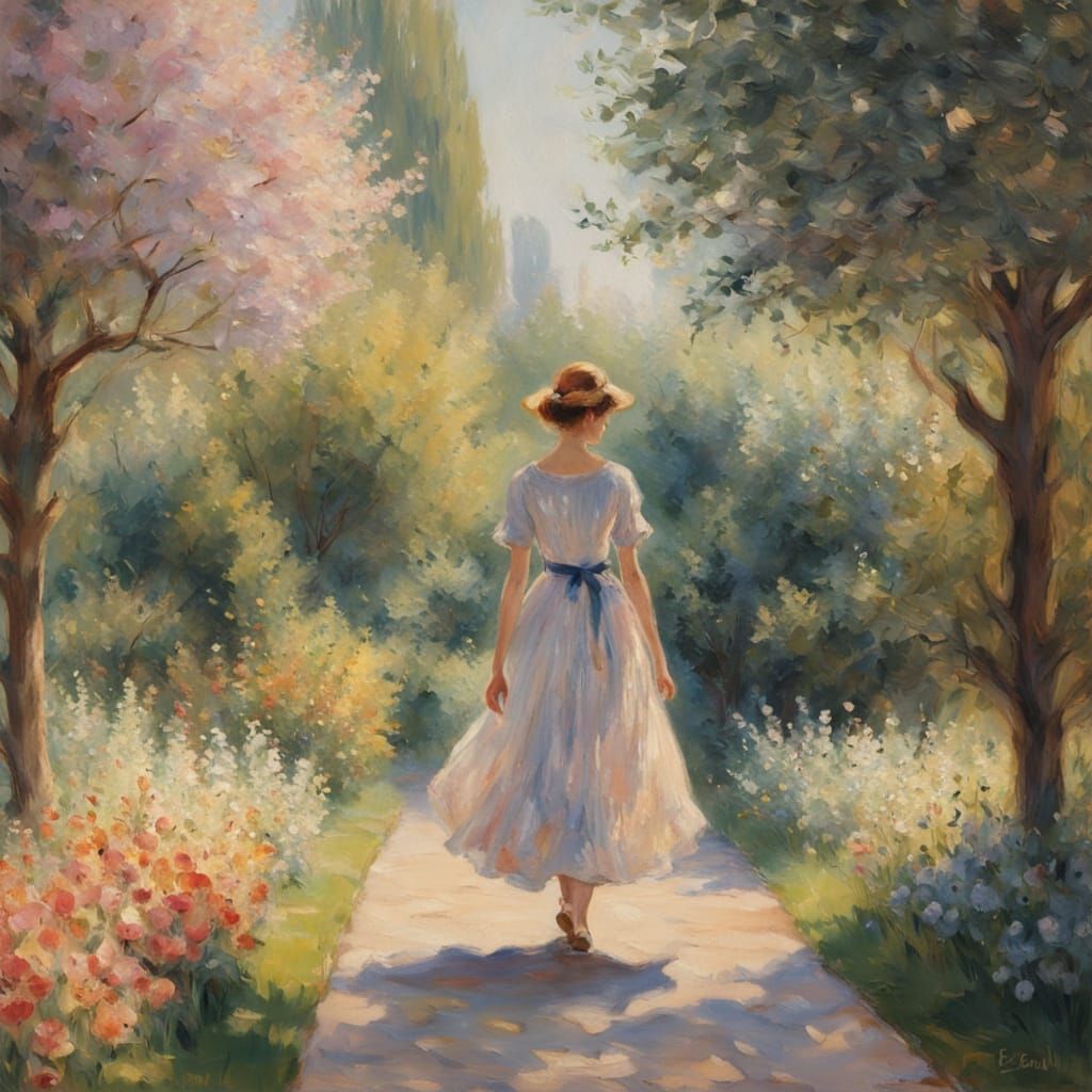 Soft Bloom in Impressionist Style