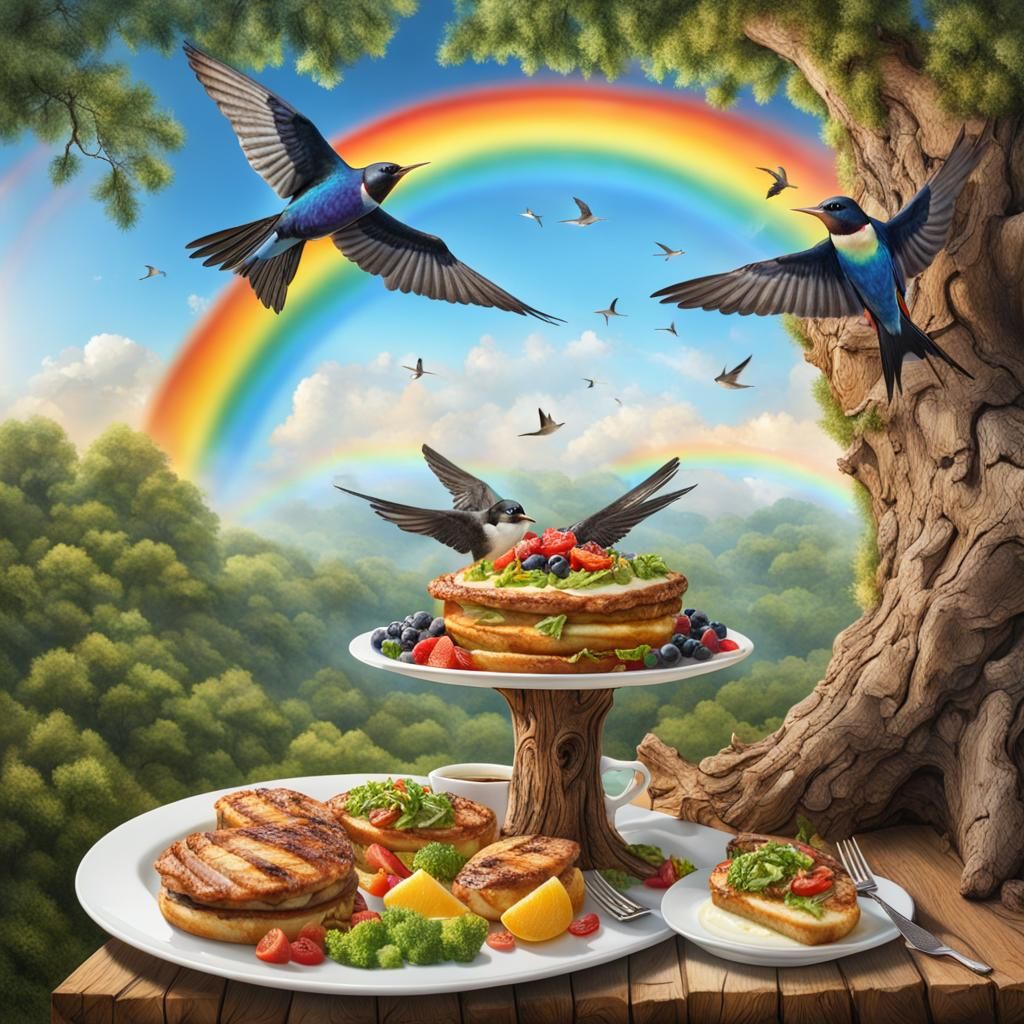 Swallows gourmet meal