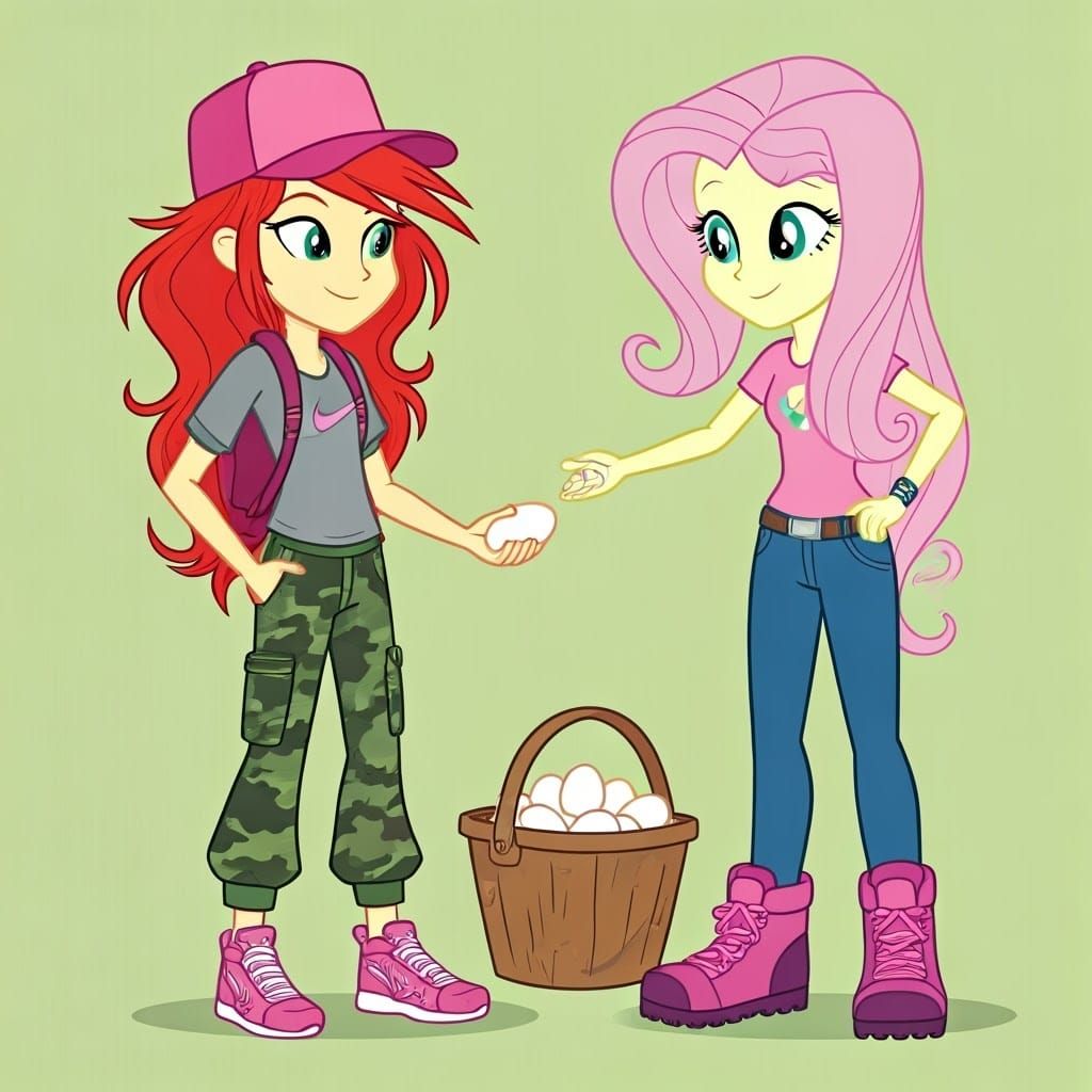 Collecting Chicken Eggs with Friends