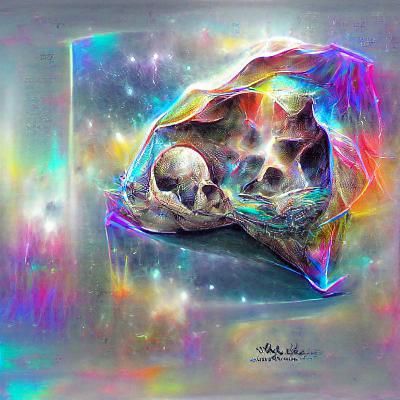 Holographic Cosmic Skull by Pablo Amaringo