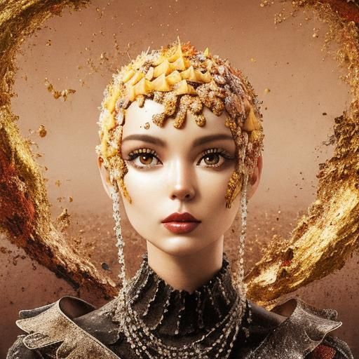 Psychedelic Pineapple in Vibrant 3D CGI