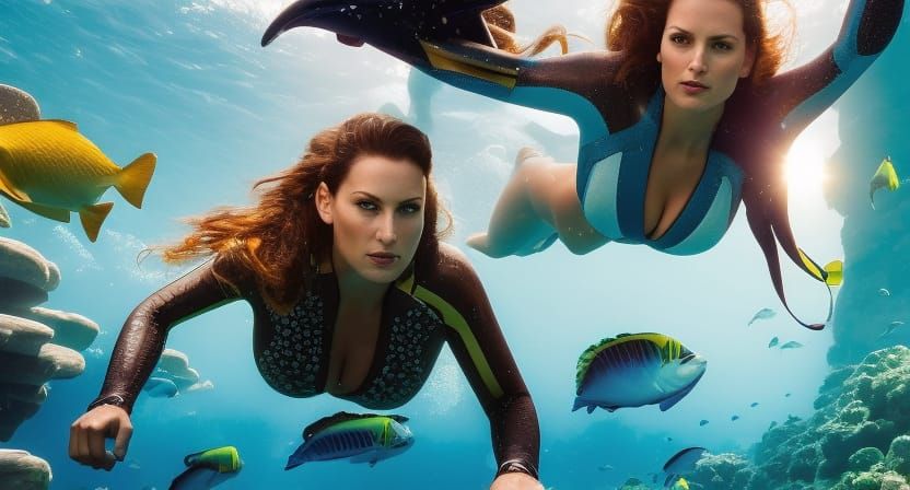 Atlantis Discovery: Underwater Action Movie Scene