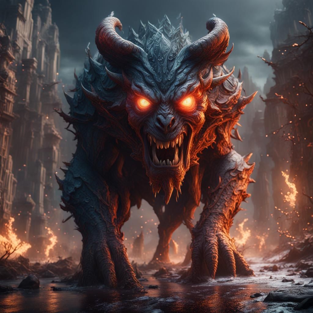 Fantastical Matte Painting of Pure Anger