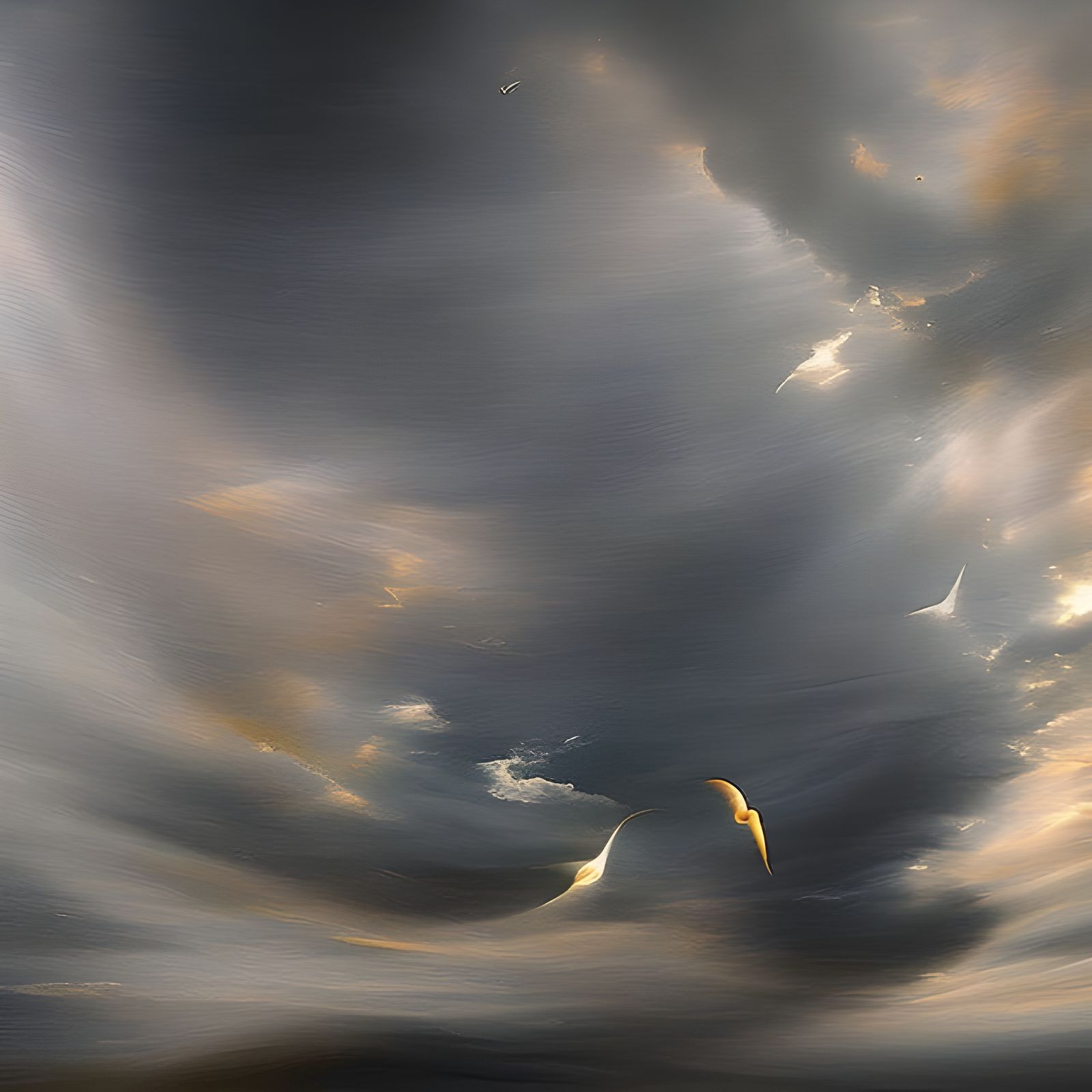 Surreal Cats on Antique Furniture in Dreamlike Bedroom