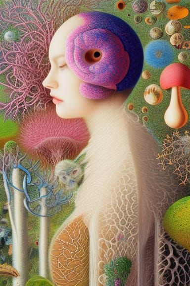 Brain in Mycelium Network with Forest Exposure