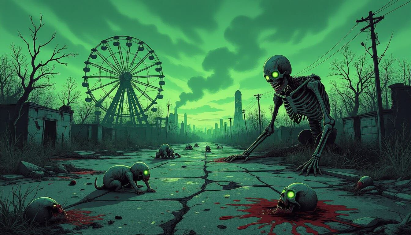 Chernobyl Ruins: Mutated Nature and Desolate Amusement Park