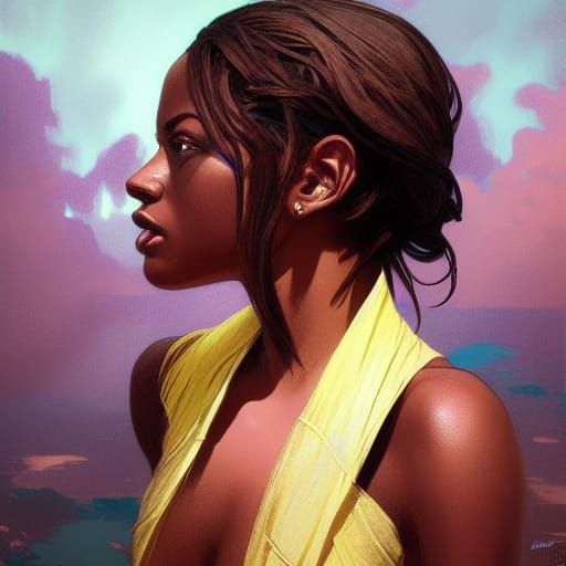 Hyperdetailed Portrait of Person from Barbados