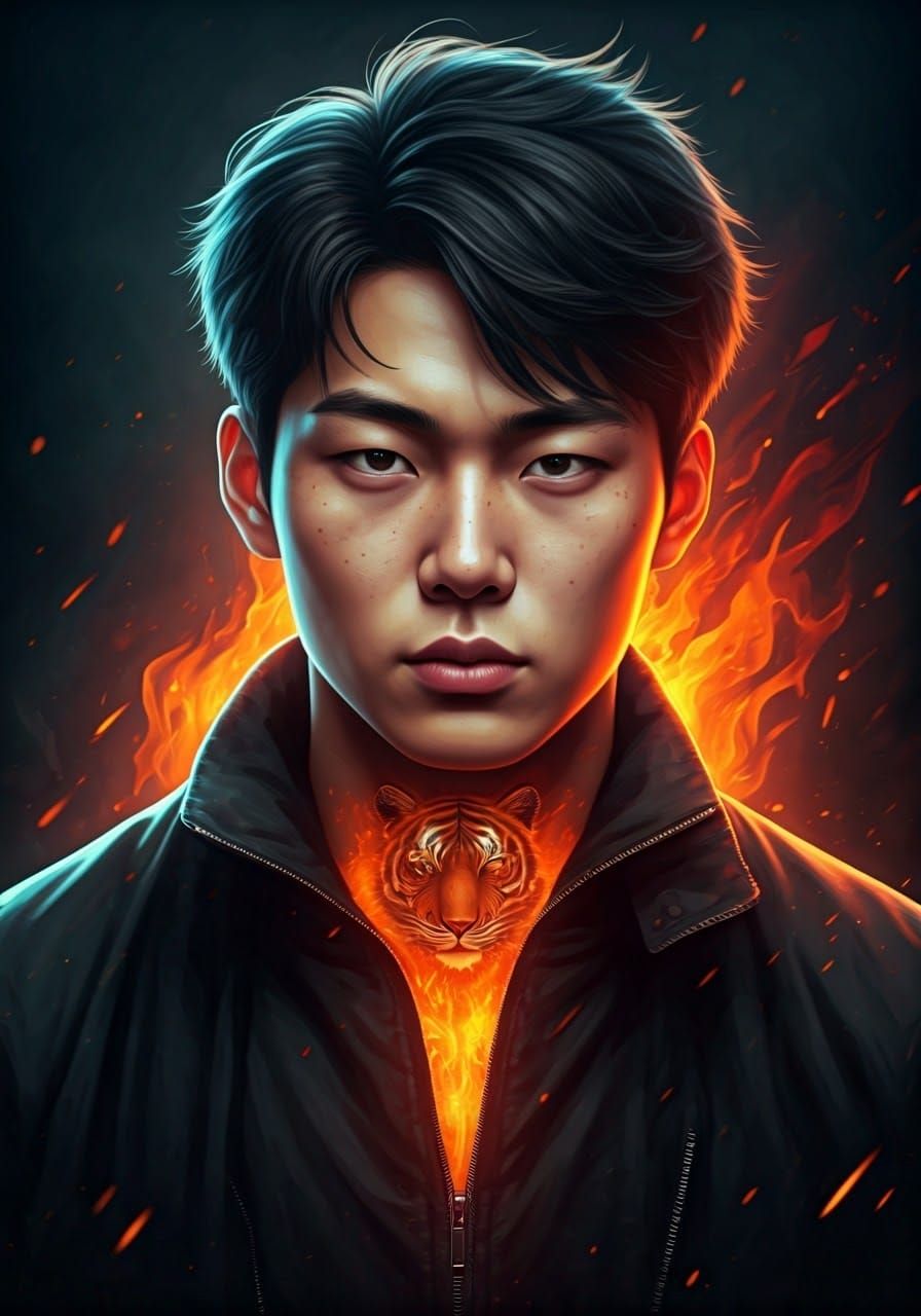 Korean Man Transformed into Tiger by Blazing Hypostasis