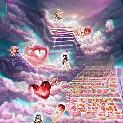 Ethereal Golden Landscape: A Vision of Paradise