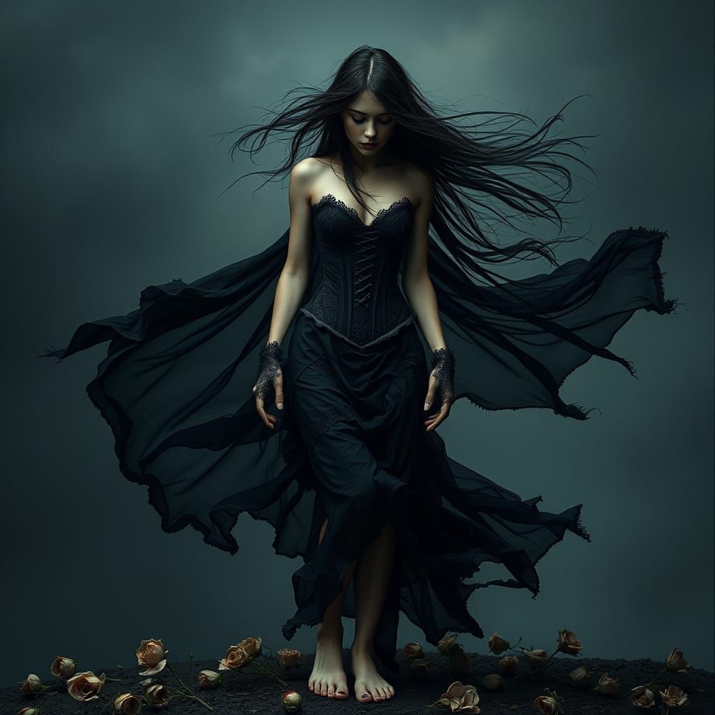 Sorrowful Woman on the Brink of Existence