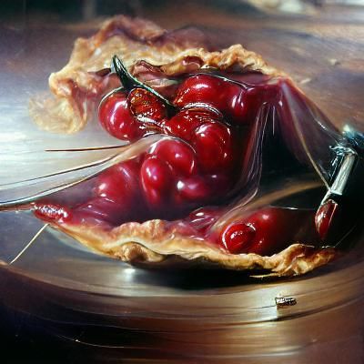 Cherry Pie: Oil Painting in Gurney Style