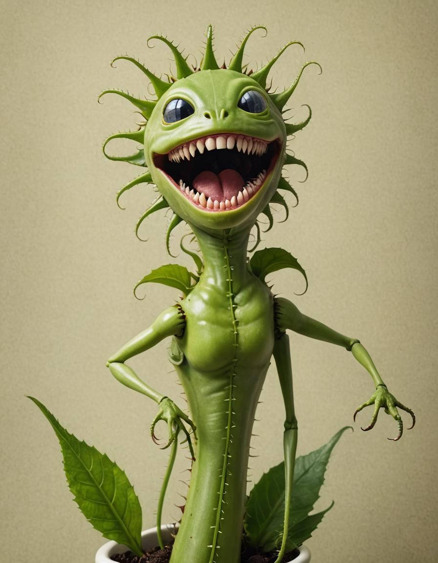 Dreamy Venus Flytrap Woman at the Dentist