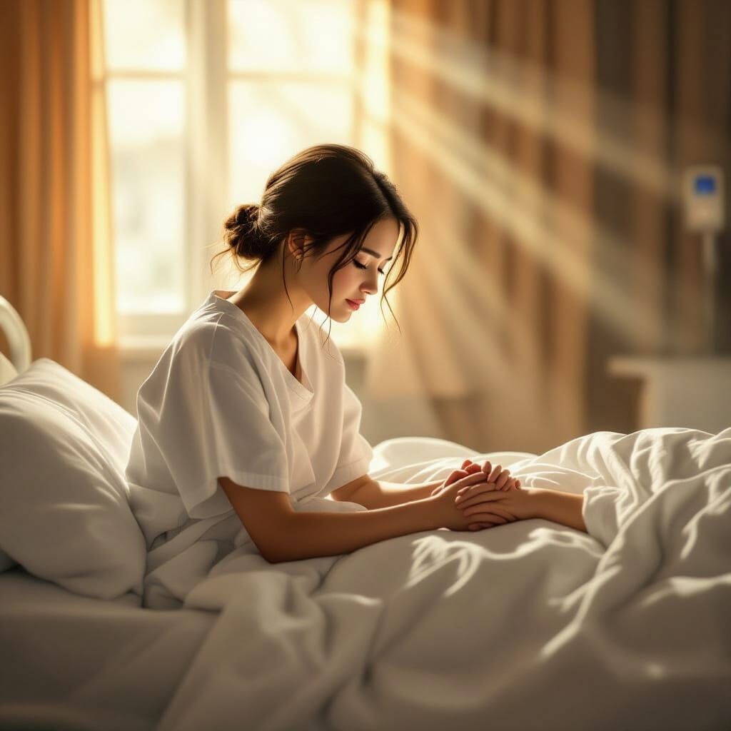 Ethereal Hospital Scene in Dreamlike Realism