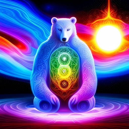Chakra Bear Guarding the Tree of Life